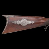 Lovely H.E. Dimick St. Louis Half-Stock Percussion Heavy Sporting Rifle