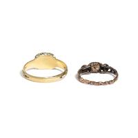 ANTIQUE, TWO MULTIGEM RINGS
