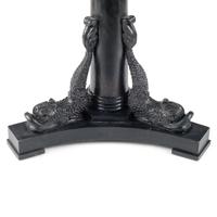 A Neoclassical Style Ebonized Wood and Pietra Dura Top Table
