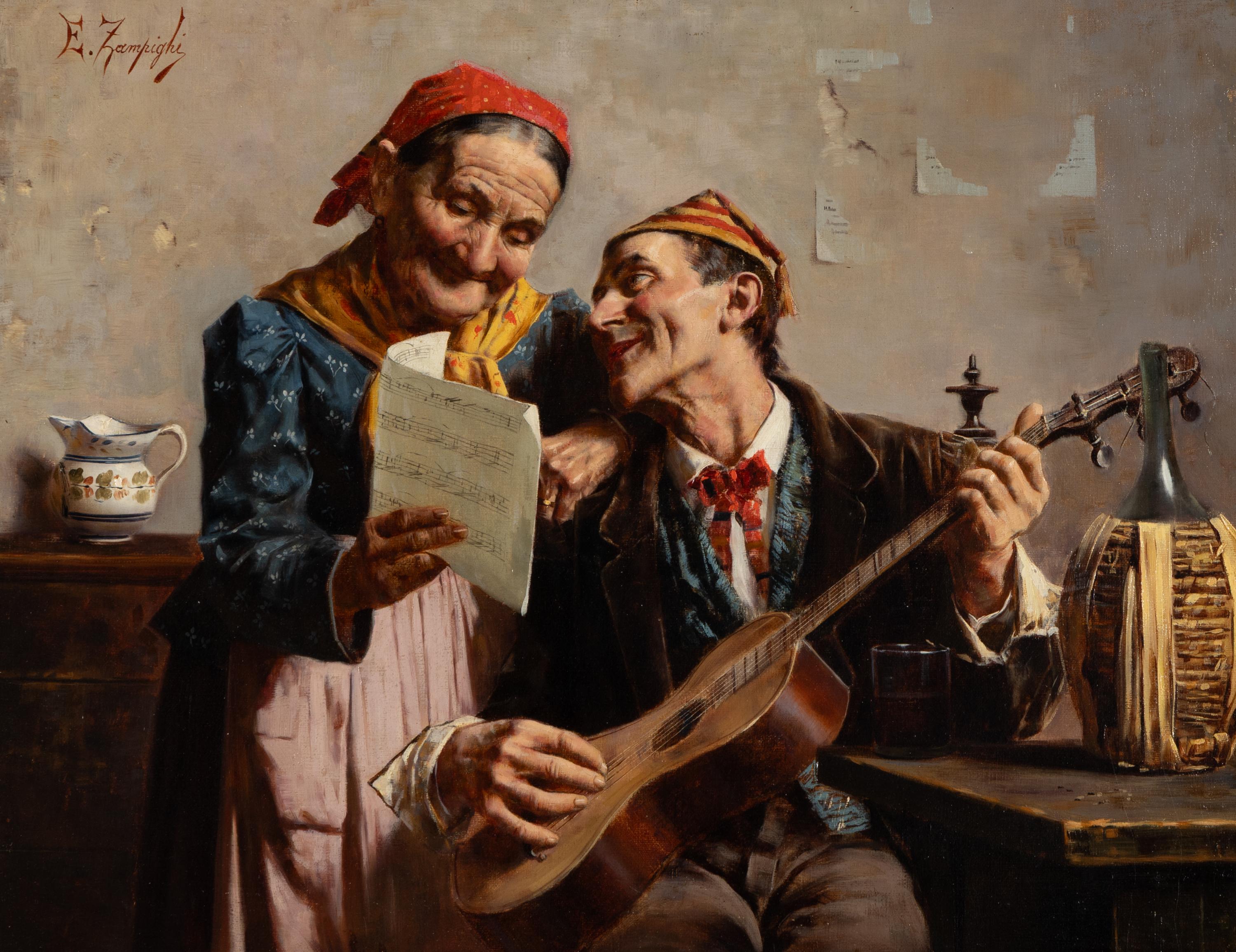 Eugenio Zampighi (Italian, 1859-1944) — Companionable Music
