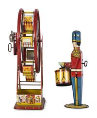 Two American Tin Windup Toys