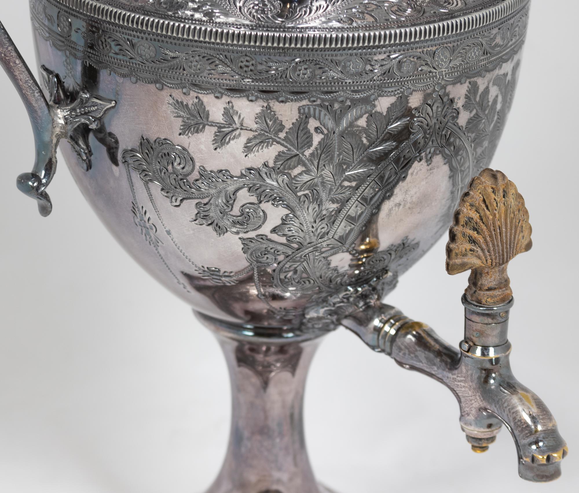 A Victorian Silver-Plate Tea Urn