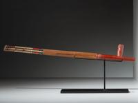 Eastern Dakota Quilled Pipe Stem, with Catlinite Bowl