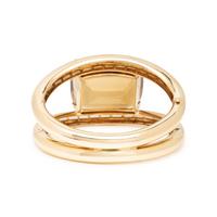 YELLOW GOLD, CITRINE AND DIAMOND BANGLE BRACELET