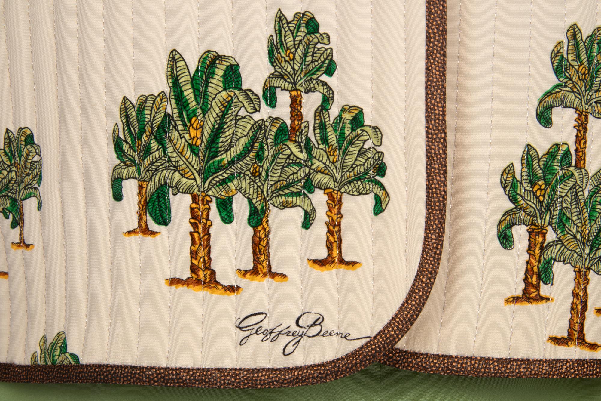 Geoffrey Beene Three-Piece Ensemble in Palm Tree Print