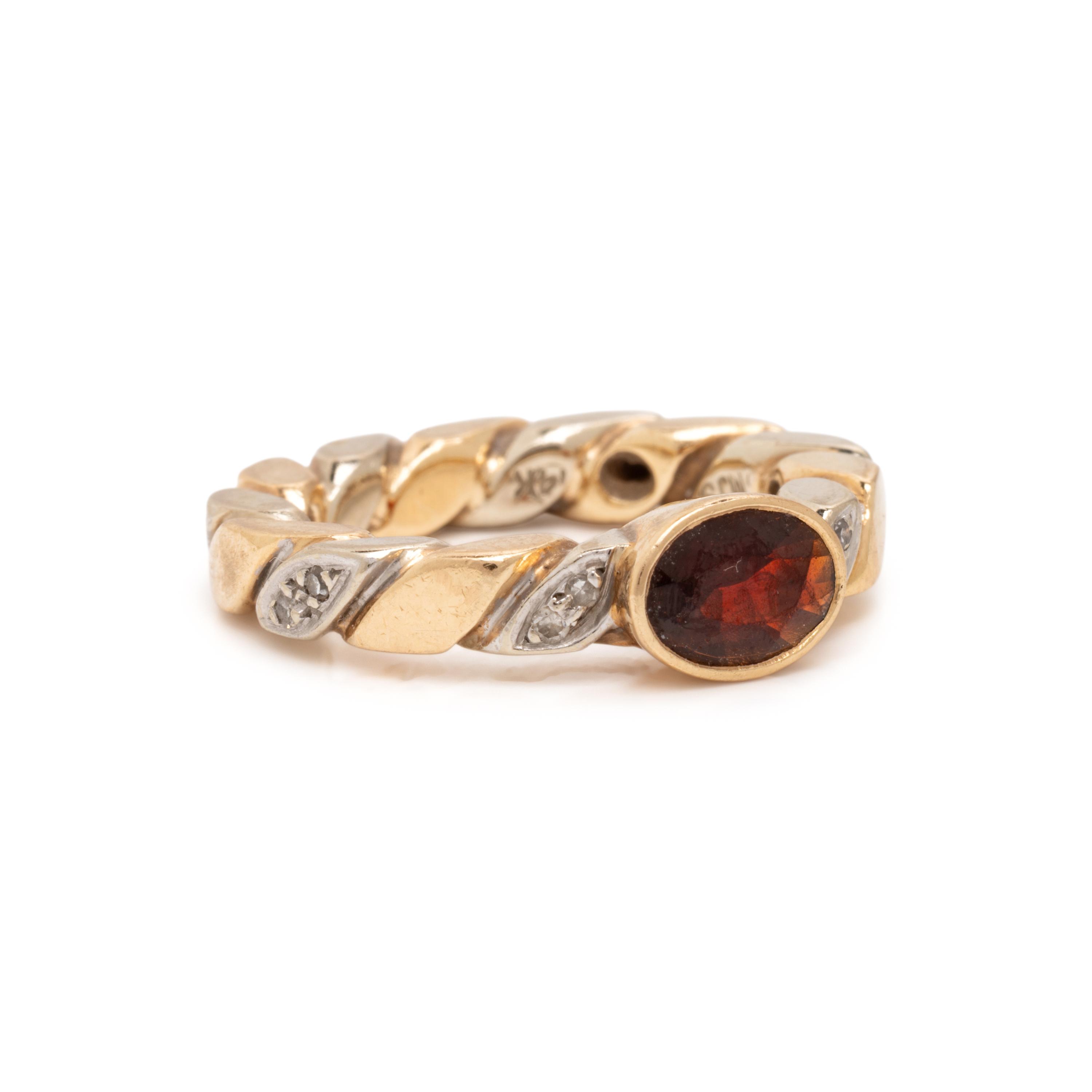 Set of Three Multigem and Bicolor Gold Rings