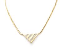 A 14 Karat Yellow Gold and Diamond Necklace, 9.60 dwts.
