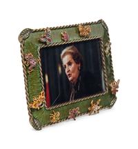 A Jay Strongwater Enamel and Jeweled Frame