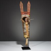 Kiowa Beaded Hide Doll Cradle