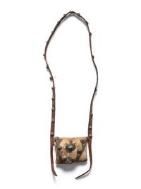 Navajo Buffalo Hide Bandolier Bag