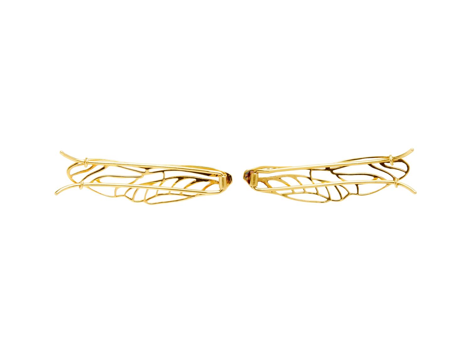 TIFFANY & CO., PAIR OF YELLOW GOLD BARRETTES