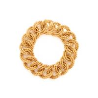 VERDURA, YELLOW GOLD ROPE LINK BRACELET