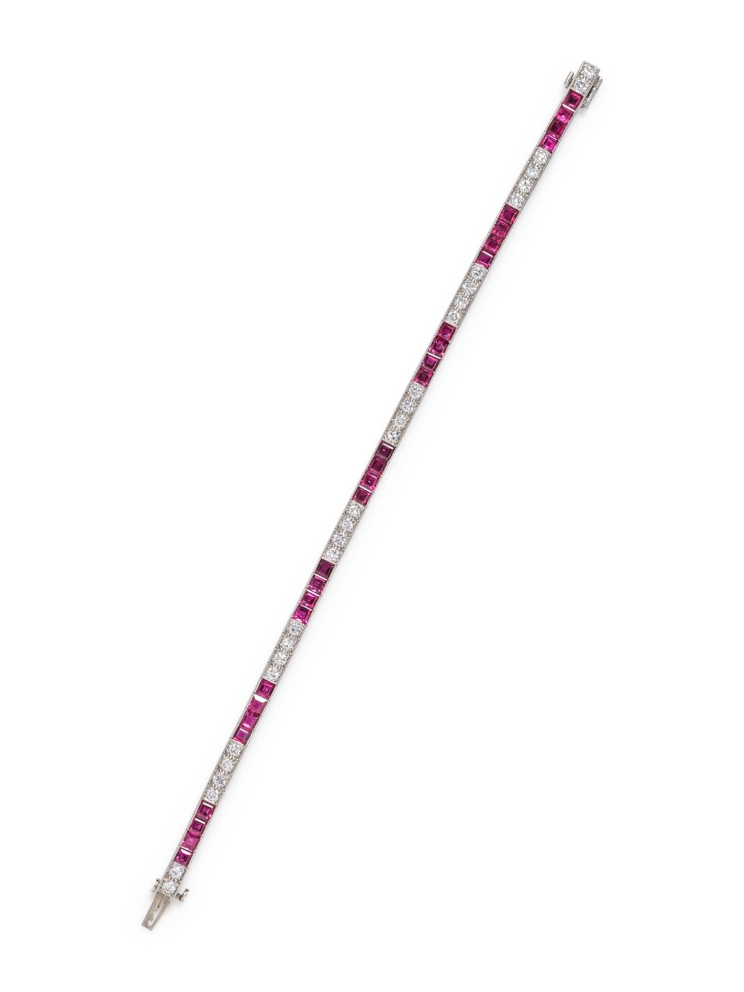 RUBY AND DIAMOND BRACELET