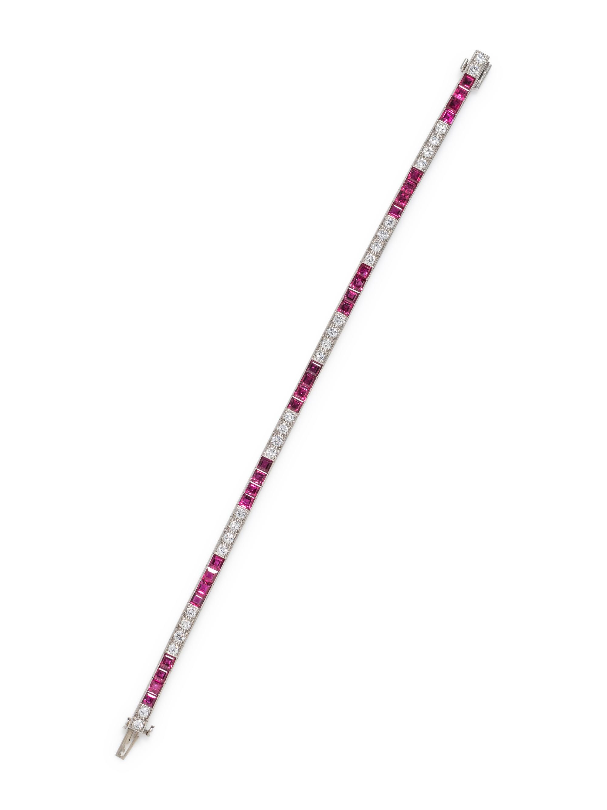 RUBY AND DIAMOND BRACELET