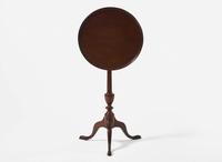 A Federal carved cherry tilt-top candlestand, circa 1800