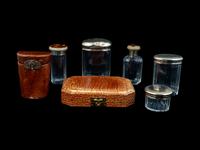 A Group of Silver Mounted Vanity Articles — 20TH CENTURY