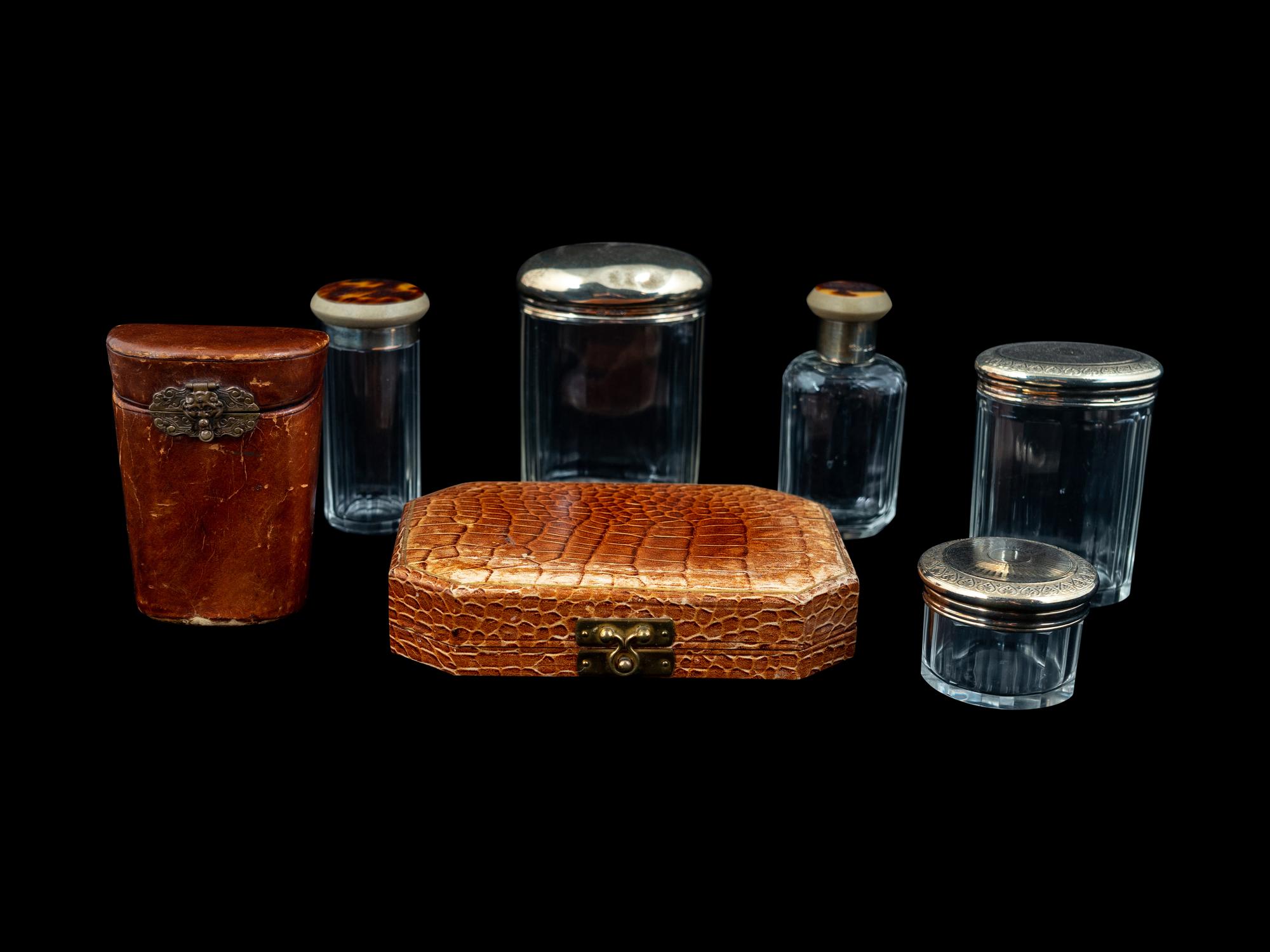 A Group of Silver Mounted Vanity Articles — 20TH CENTURY