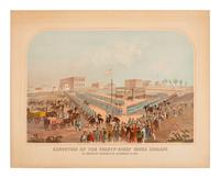 [NATIVE AMERICANS]. Execution of the Thirty-Eight Sioux Indians at Mankato, December 26, 1862 . Buffalo, NY: Hayes Litho Co., 1883.