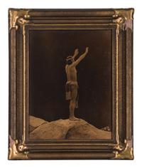 CURTIS, Edward (1868-1952). Prayer to the Stars. Orotone.