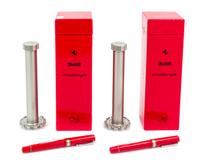 A Pair of Omas Ferrari: 348 Challenge Special Edition Fountain Pens