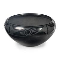 Maria Martinez (San Ildefonso, 1887-1980) — Blackware Pottery Bowl 1923-1925