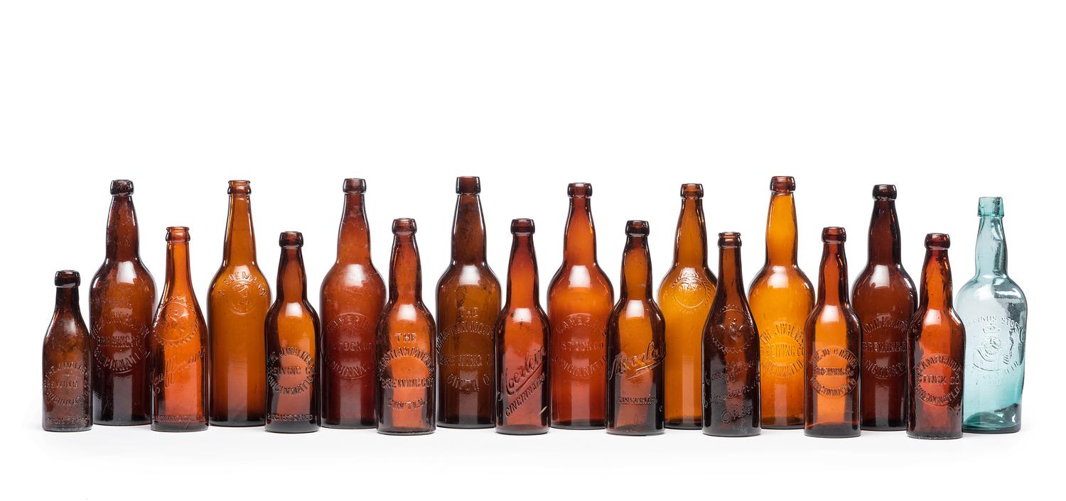 Eighteen Cincinnati Brewery Bottles