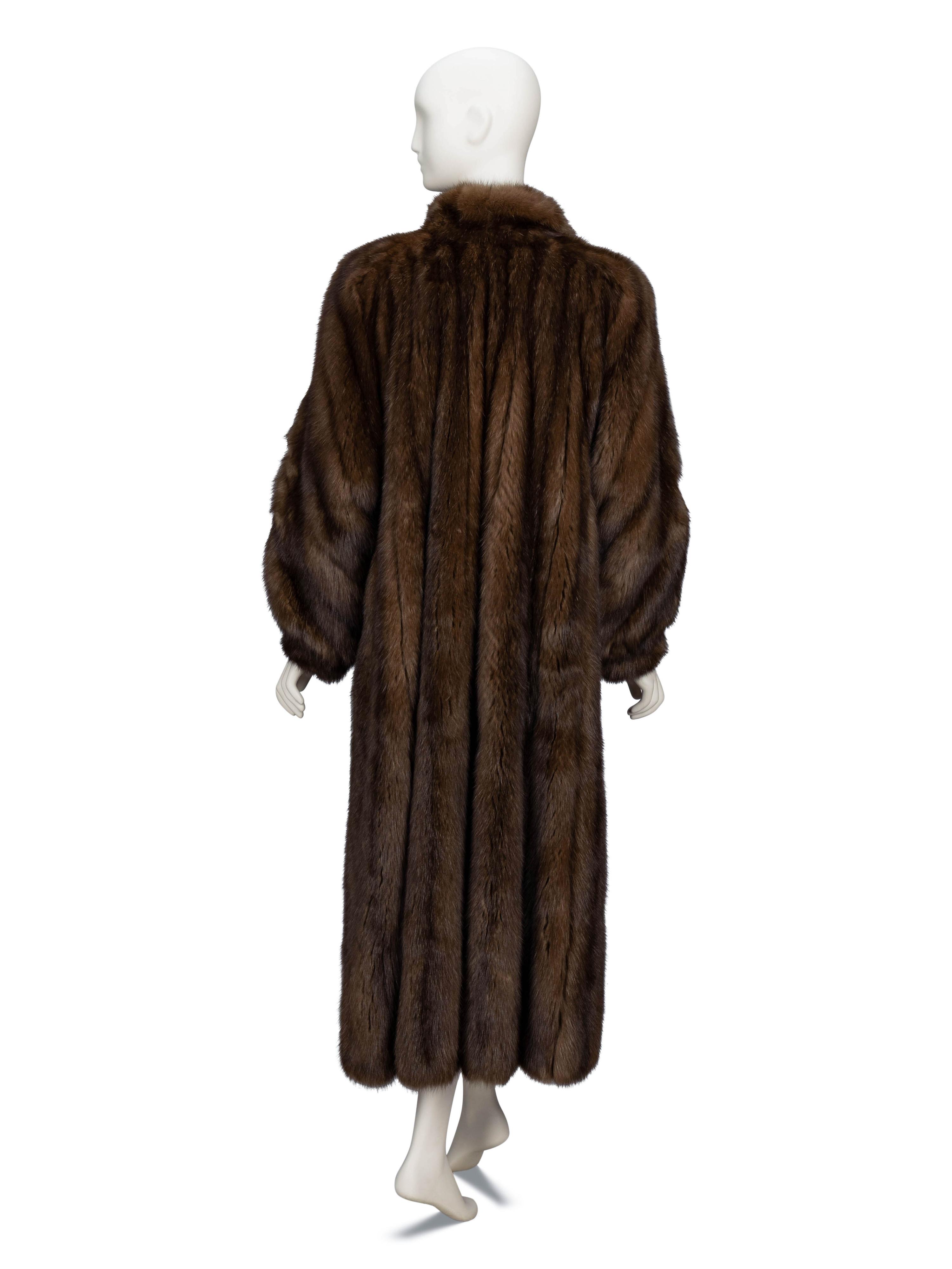 A Full-Length Sable Fur Coat