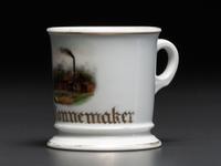 An Oil Rigger's Porcelain Occupational Shaving Mug