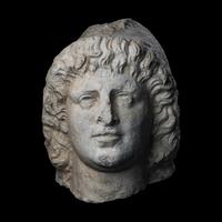 A Roman Marble Head of a Dioscuri