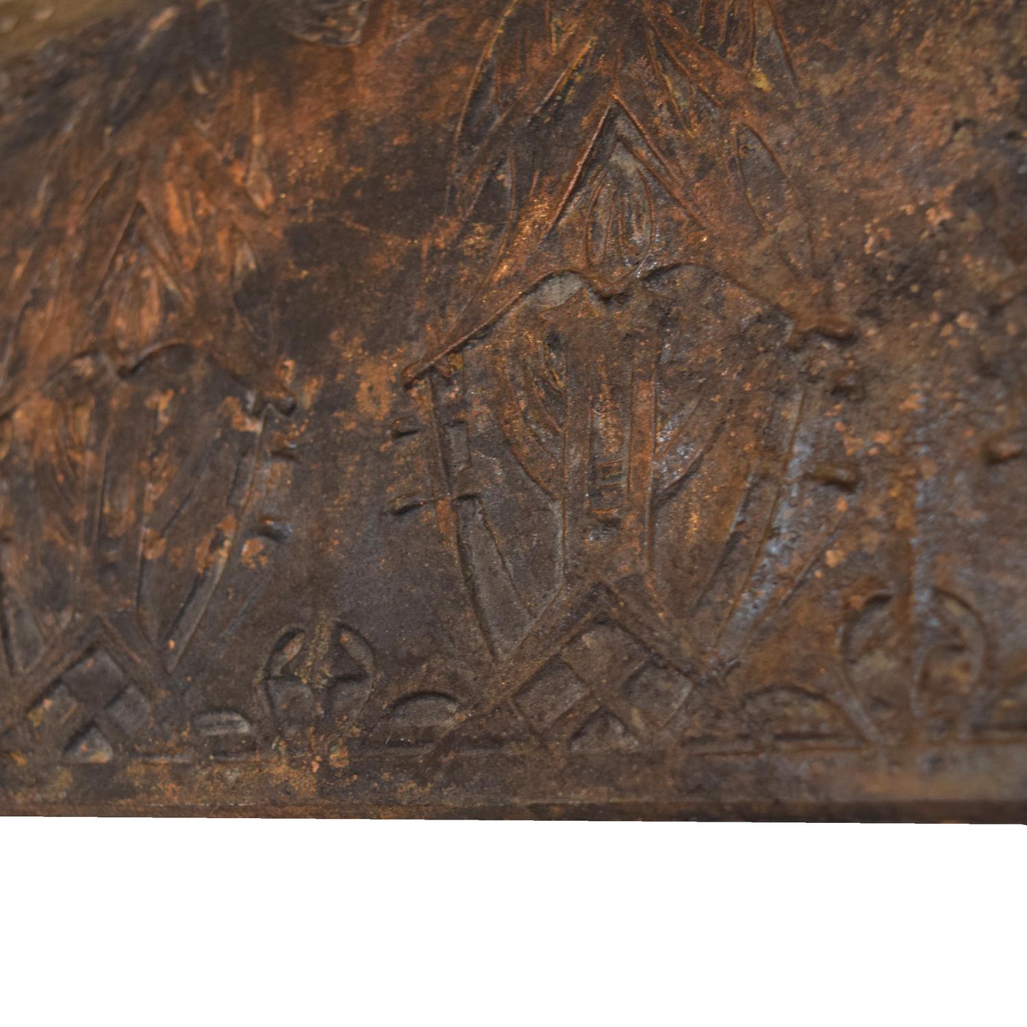 A Sullivan Designed Cast Iron Panel from the Guaranty Building, Buffalo, N.Y. 90" W x 1.5" D x 7" H — United States, 1894