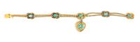 A Victorian Turquoise Knot Motif Bracelet, 8.90 dwts.