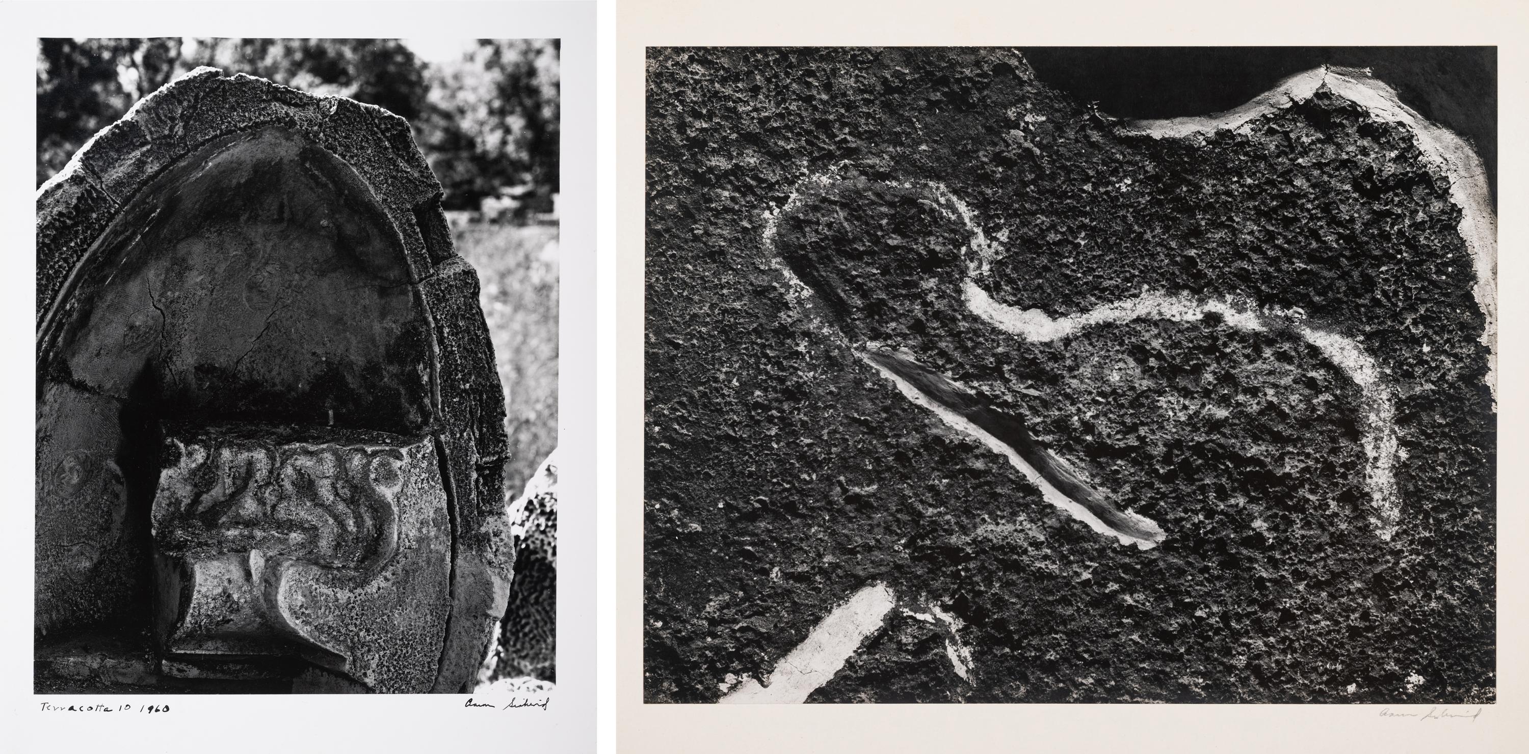 A Pair of Photographs ( Mexico , 1955 and Terracotta 10 , 1960)