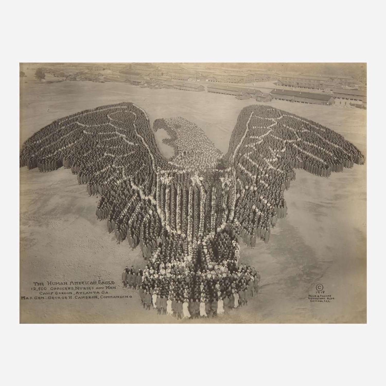 [Americana] Mole, Arthur, and John Thomas Group of 5 Patriotic-Themed “Living Photographs”