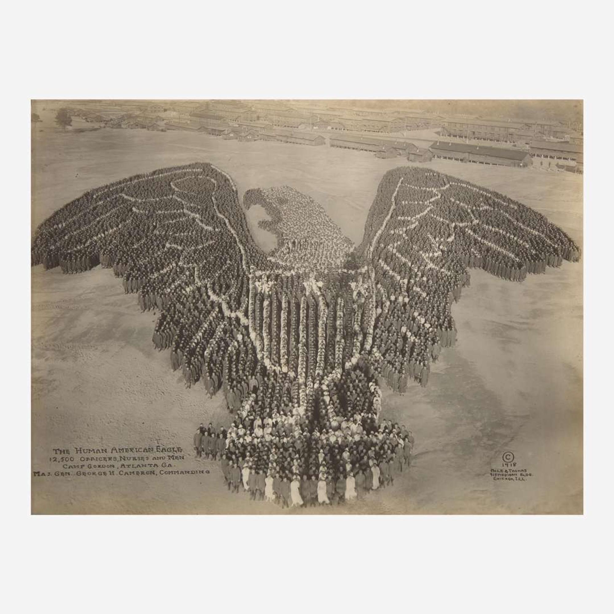 [Americana] Mole, Arthur, and John Thomas Group of 5 Patriotic-Themed “Living Photographs”