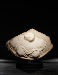 A Roman Marble Draped Aphrodite from a Roundel