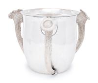 An American Silver Horn-Mounted Tyg