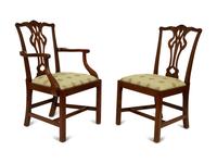 A Set of Twelve George III Style Mahogany Dining Chairs — 19TH CENTURY