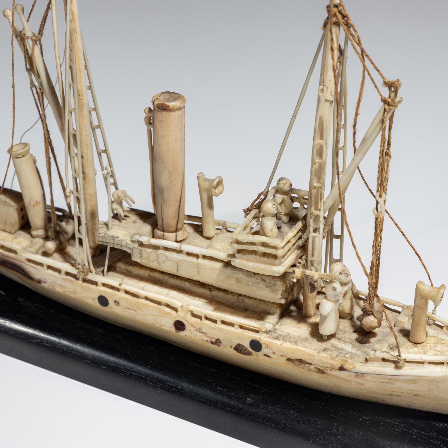 Inupiat Whaling Steam Ship Model
