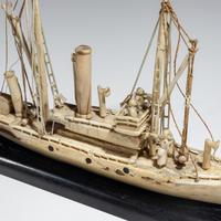 Inupiat Whaling Steam Ship Model