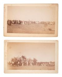 [NATIVE AMERICANS]. MOONEY, James (1861-1921), photographer. A collection of 10 photographs from Mooney’s pioneering investigations of the Ghost Dance and other Native American Circle Dances. Ca 1892-1893.