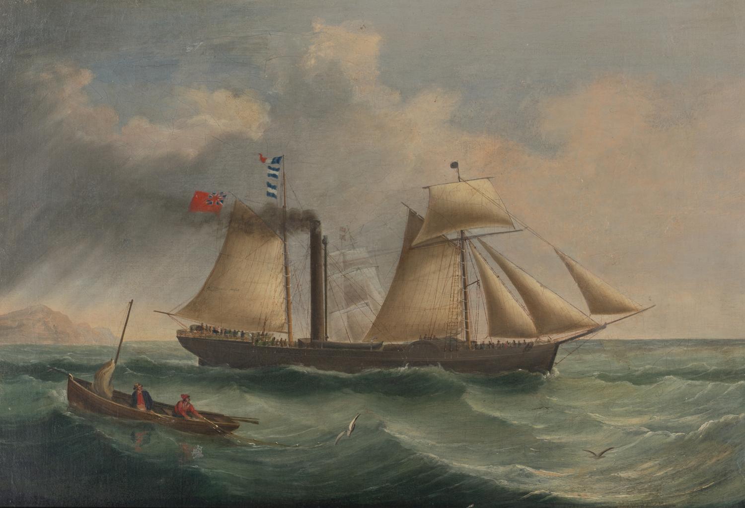 British Sail-Steam Brigantine Outward Bound