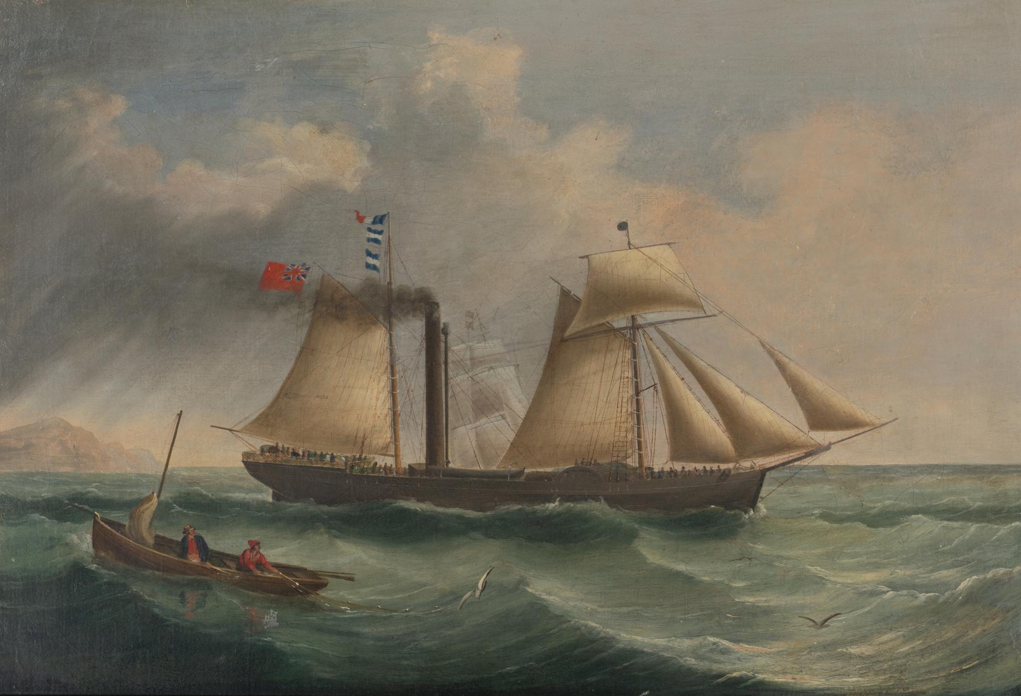 British Sail-Steam Brigantine Outward Bound