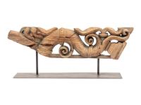 Two Thai Carved Wood Table Ornaments