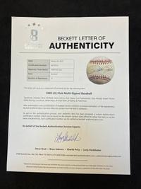 A 3,000 Hit Club Signed Autograph Baseball / 12 Signatures (Beckett Authentication Services Letter)