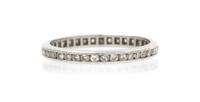 A 14 Karat White Gold and Diamond Ring, 3.20 dwts.