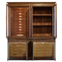A Specimen Cabinet 89" W x 25" D x 104.5" H — Italy, Circa 1900