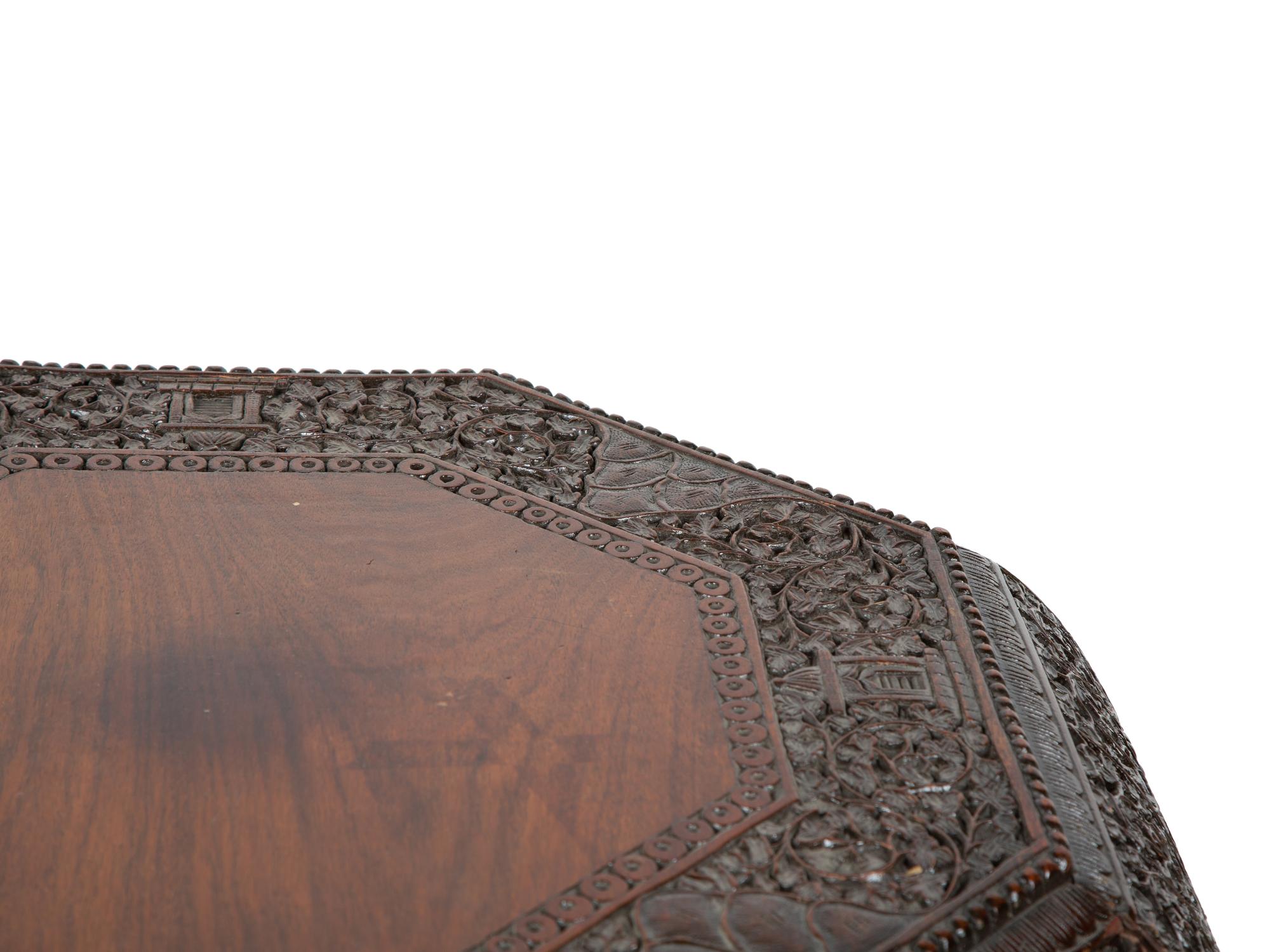 An Anglo-Indian Pierced and Carved Pedestal Table — LATE 19TH/EARLY 20TH CENTURY