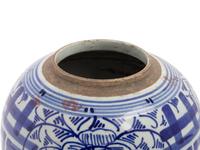 A Chinese Blue and White Porcelain Double Happiness Ginger Jar