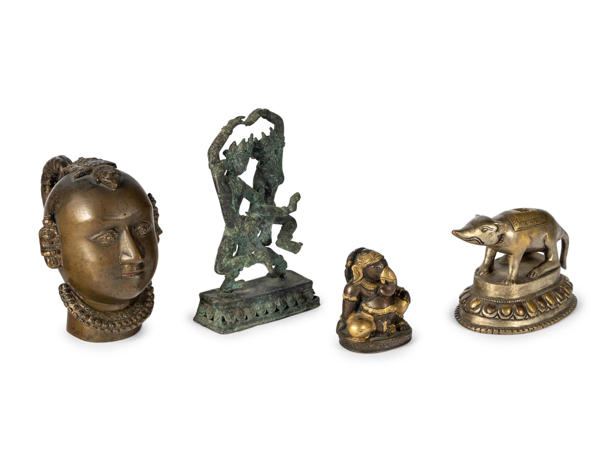 Four Indian Bronze Figures