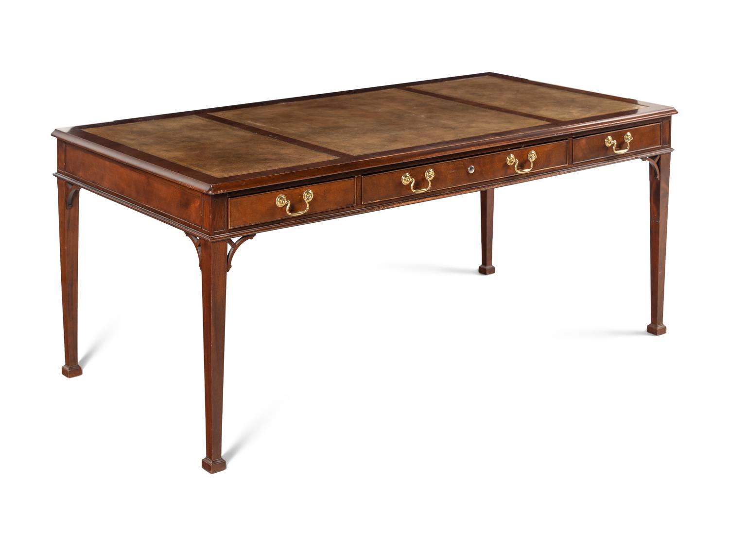 A George III Style Mahogany Library Table